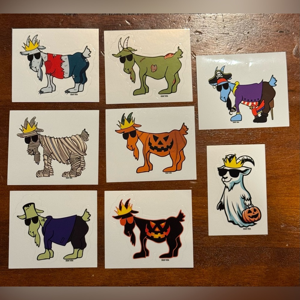 Goat USA Halloween Stickers (8)